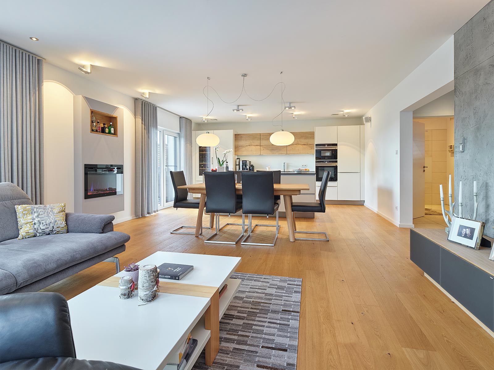 Einrichtungsbeispiele und Ideen für den offenen Wohnbereich LUXHAUS